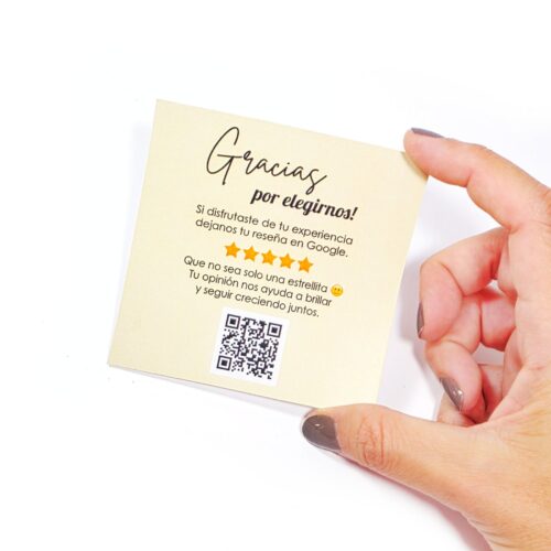 Tarjetas de agradecimiento 9x9cm